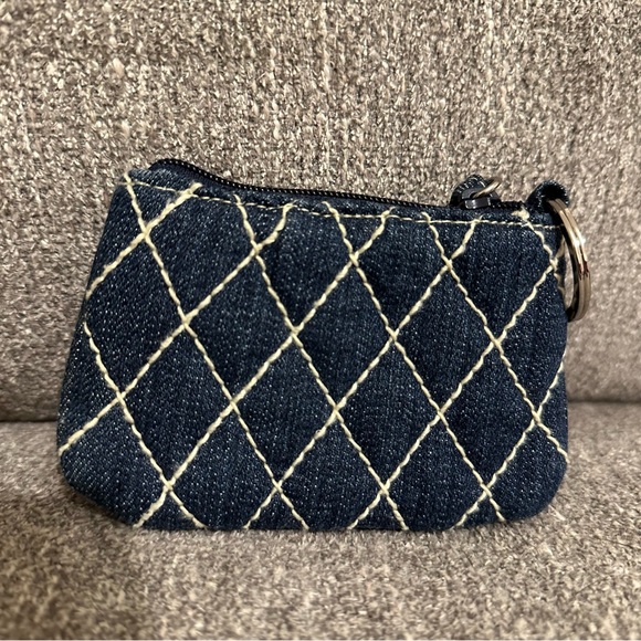 Vera Bradley Denim Coin Purse Keychain - Picture 6 of 6